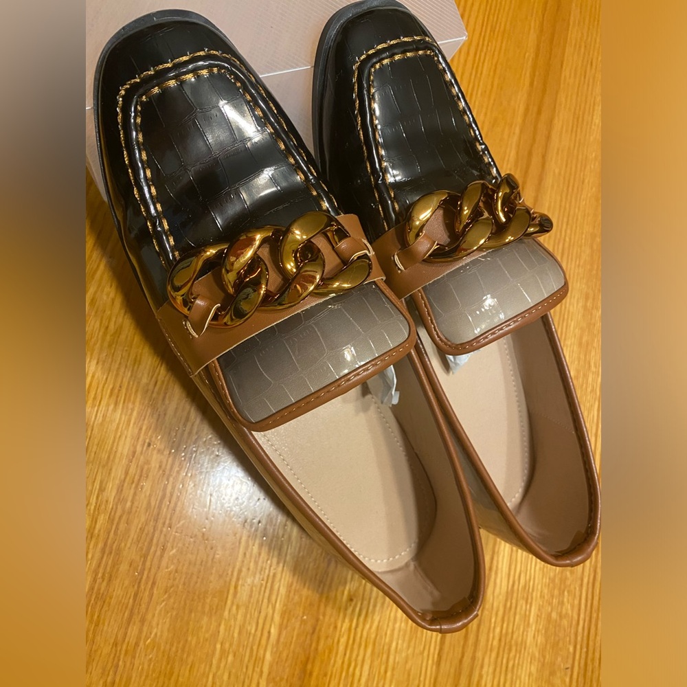 SUPER CUTE GRADIENT CHUNKY LOAFERS Size 10